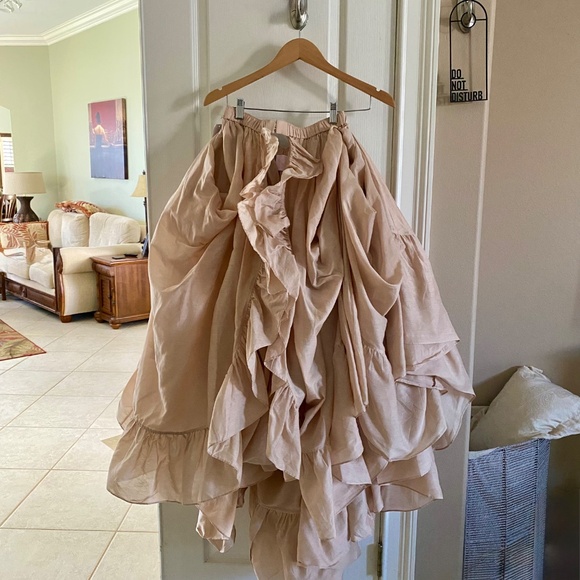 NO OFFERS/FINAL MARKDOWN $340 NWT SELKIE COLLECTION Tournure Skirt in Sparrow - Picture 7 of 10